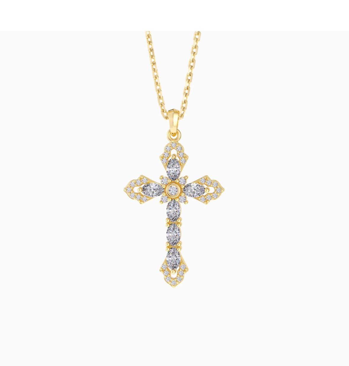 Helena Cross Pendant Necklace
