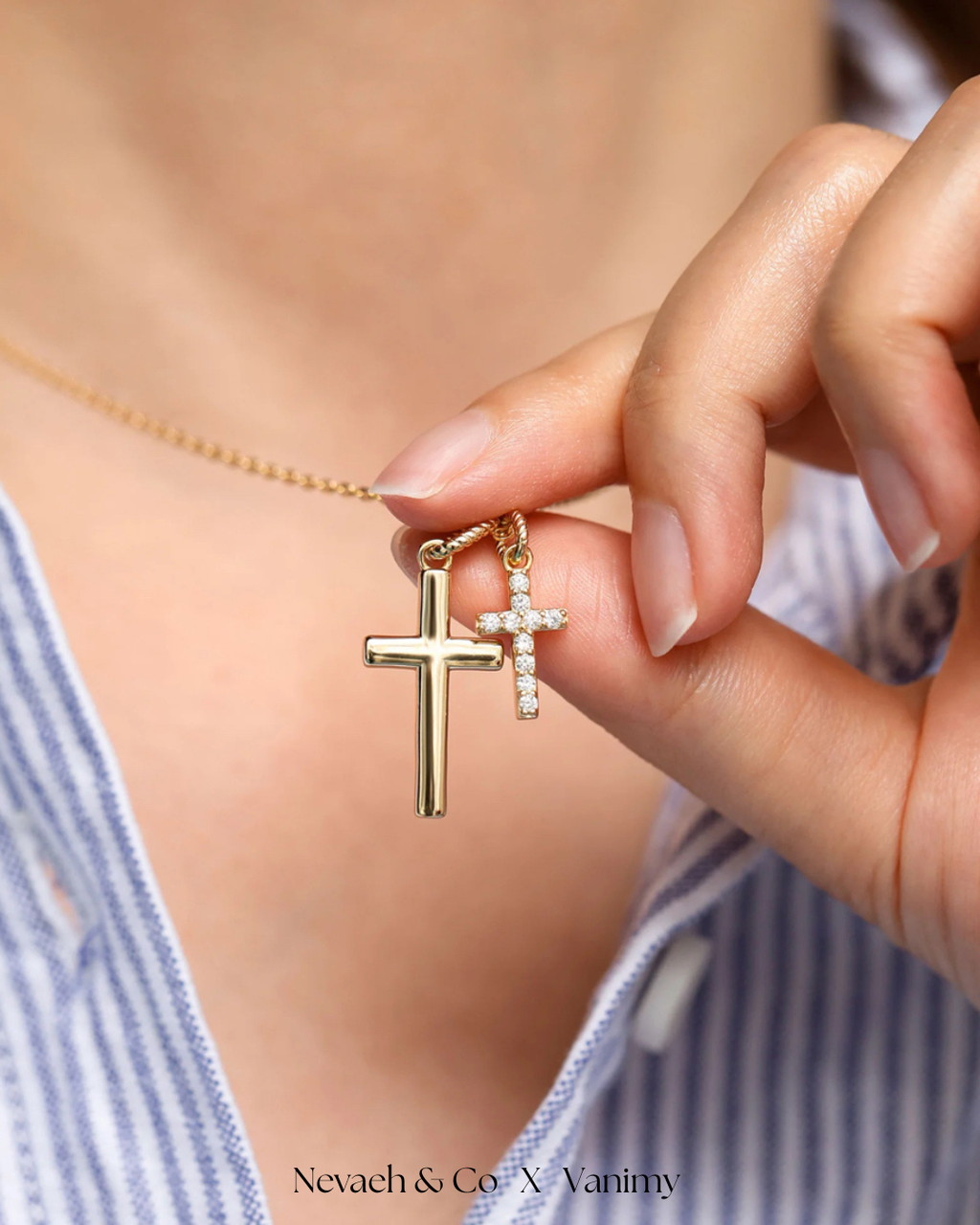 Dual Cross Harmony Necklace