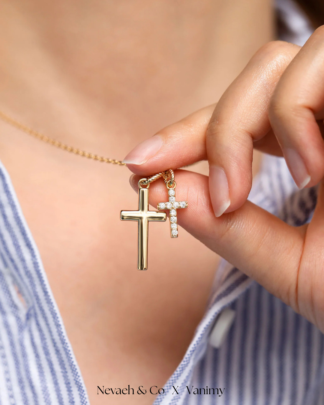 Dual Cross Harmony Necklace