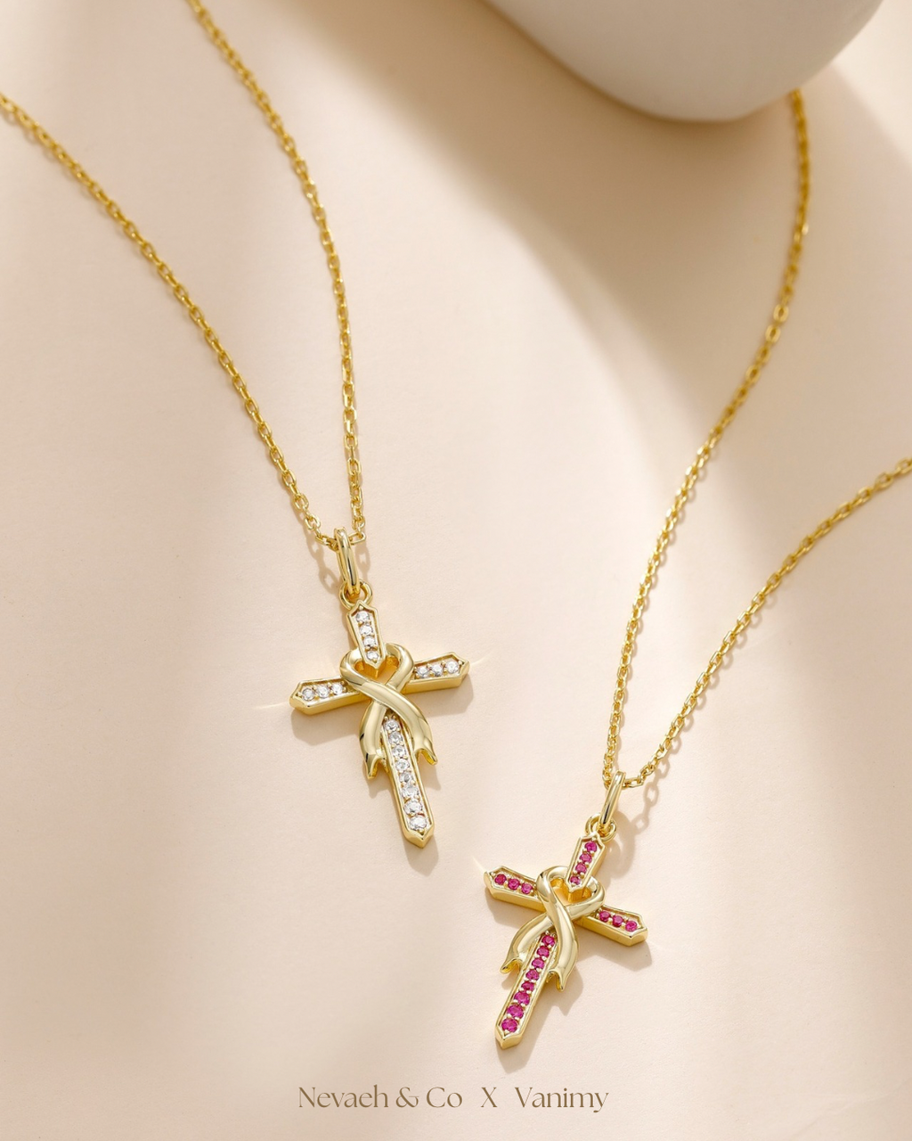 Ribbon of faith necklace | VANIMY