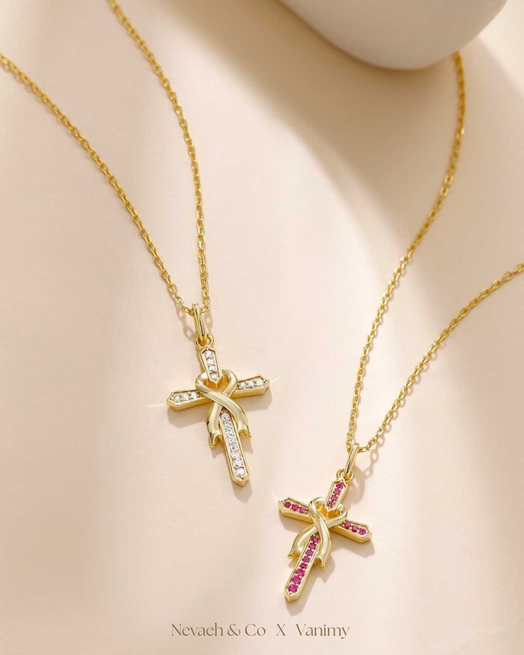 Ribbon of faith necklace | VANIMY