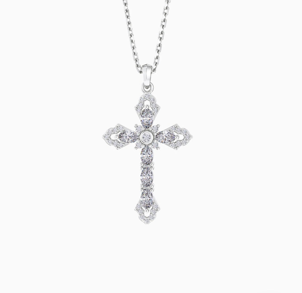 Helena Cross Pendant Necklace