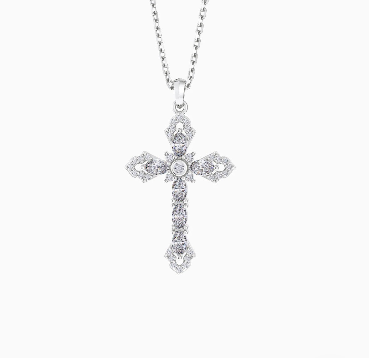 Helena Cross Pendant Necklace