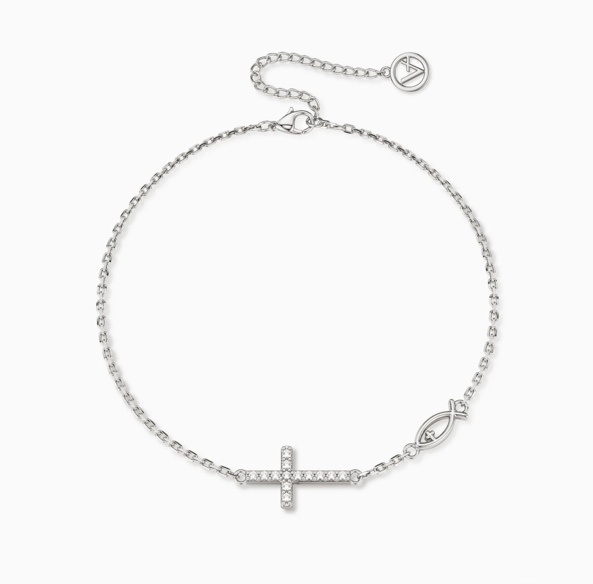 Pray Cross Jesus Fish Bracelet