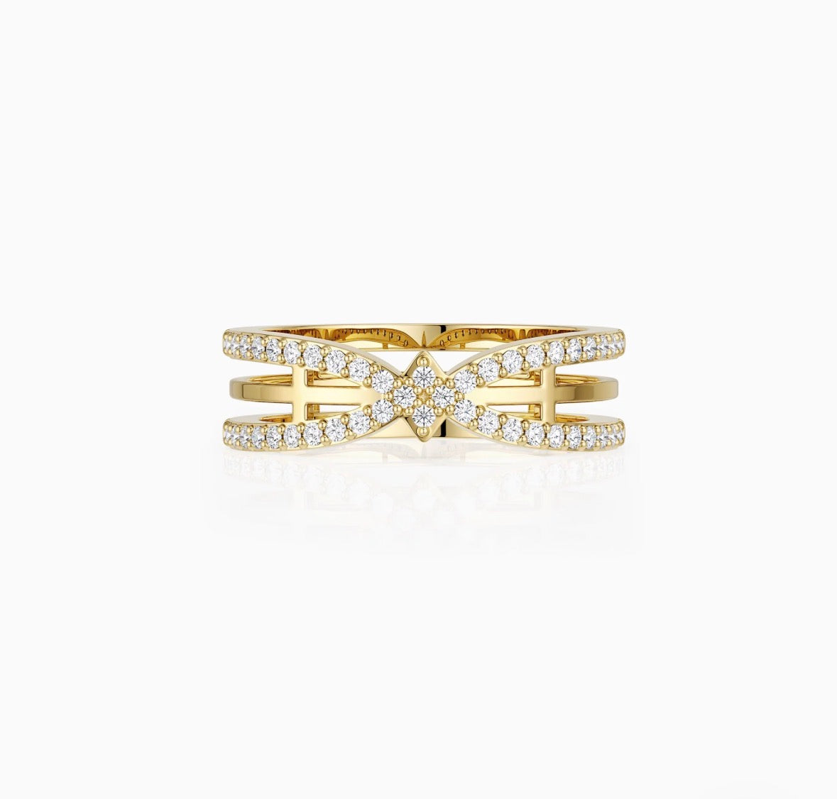 Cathedral Light Cross Ring