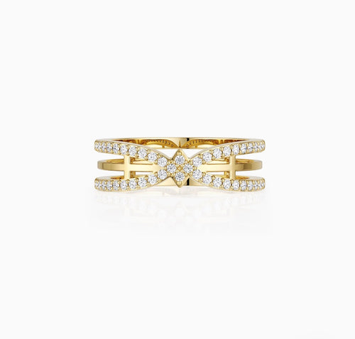 Cathedral Light Cross Ring