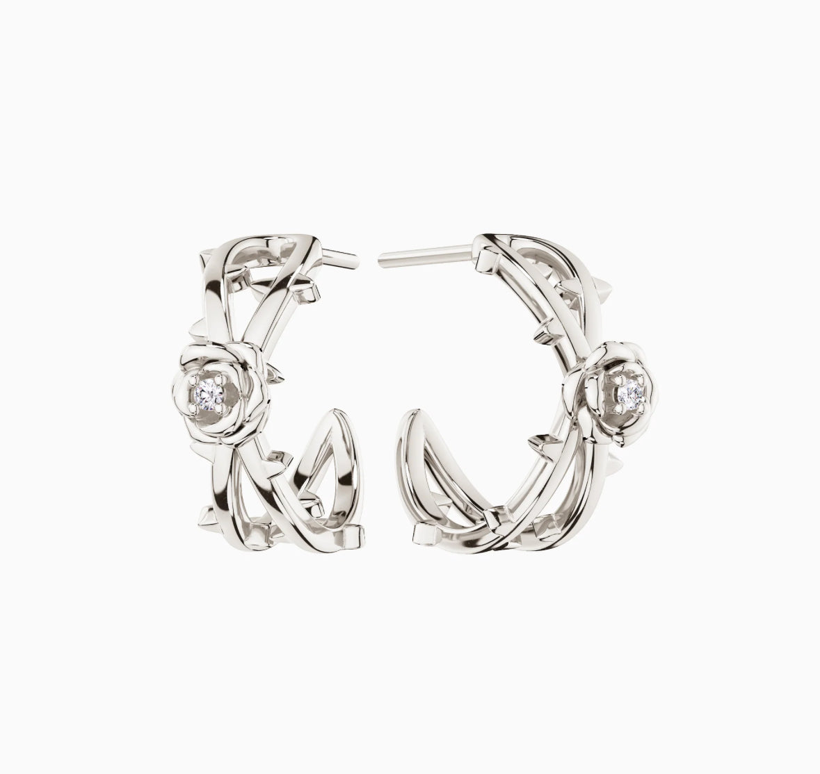 Promised land earth bloom hoop stud earrings | Vanimy