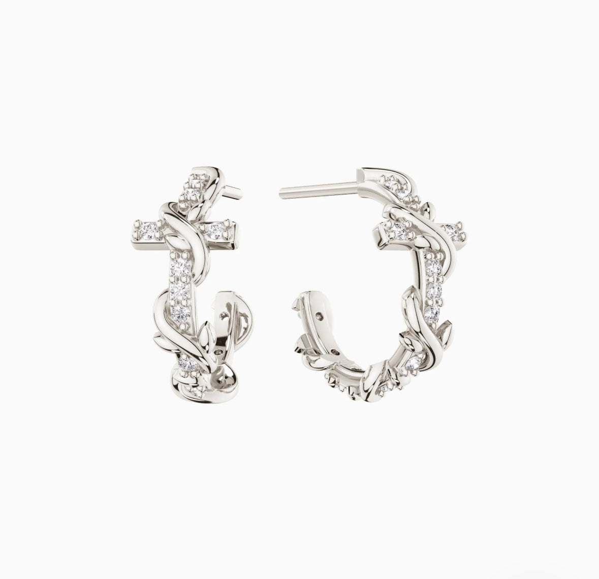 Promised land divine hoop stud earrings | Vanimy