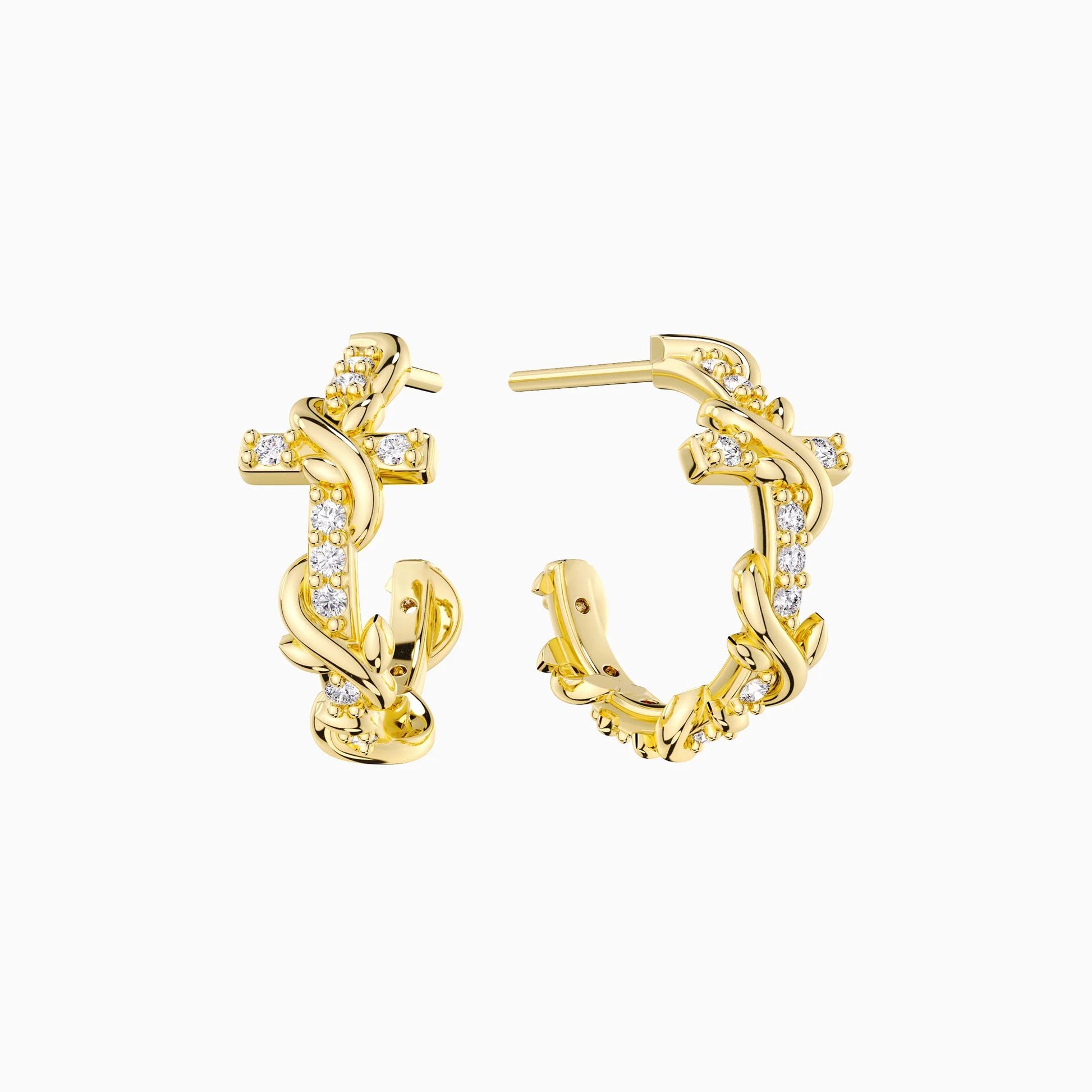 Promised land divine hoop stud earrings | Vanimy