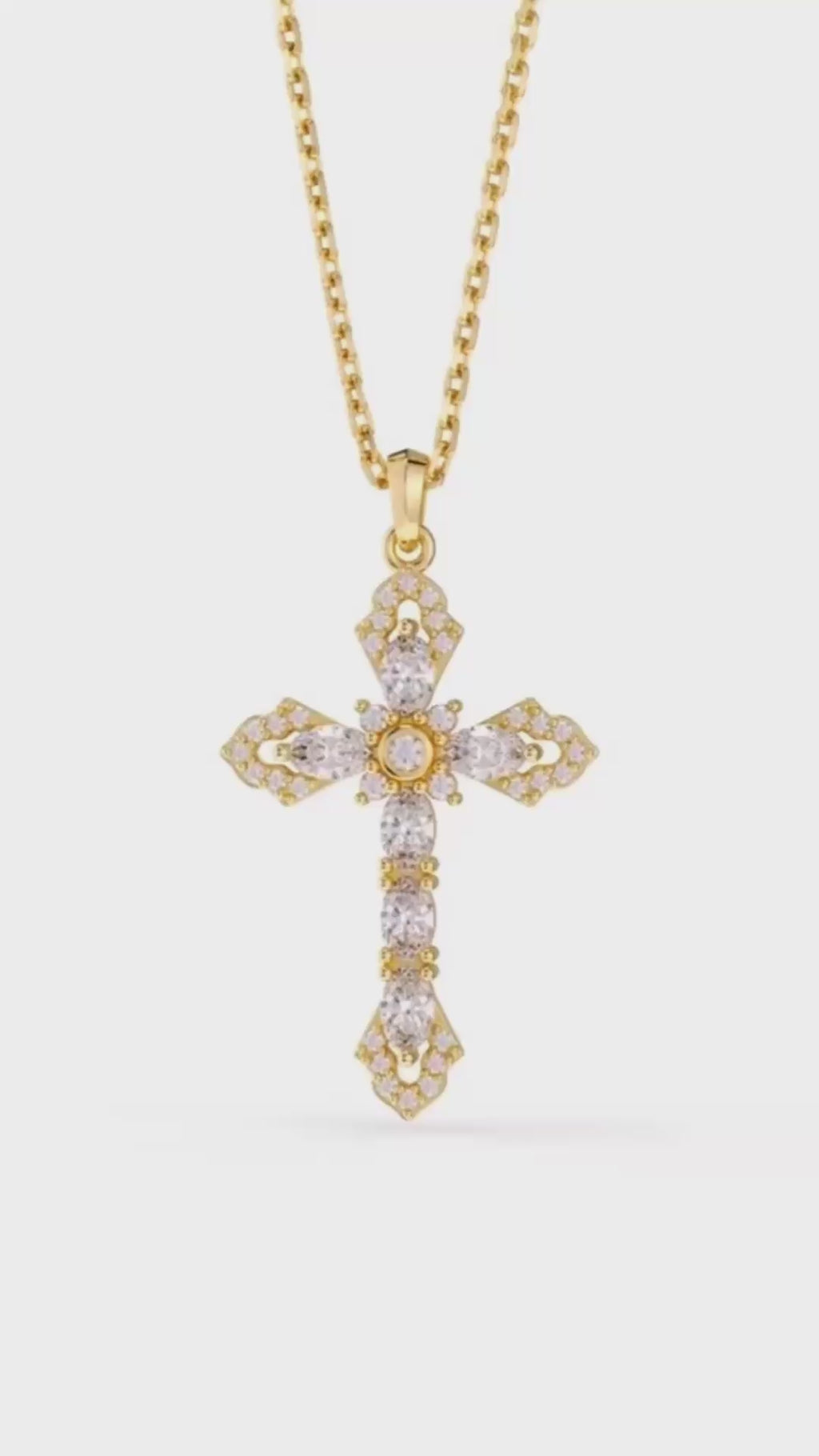 Helena Cross Pendant Necklace