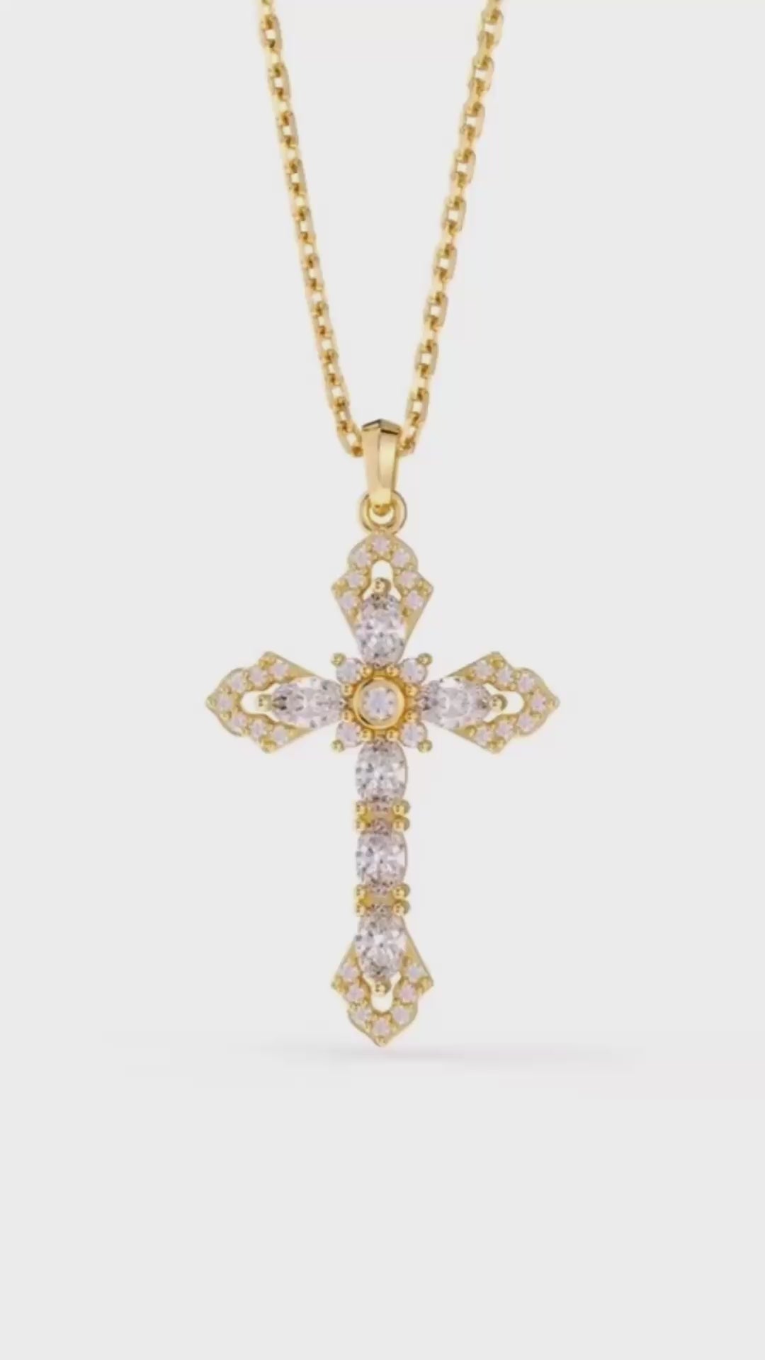 Helena Cross Pendant Necklace